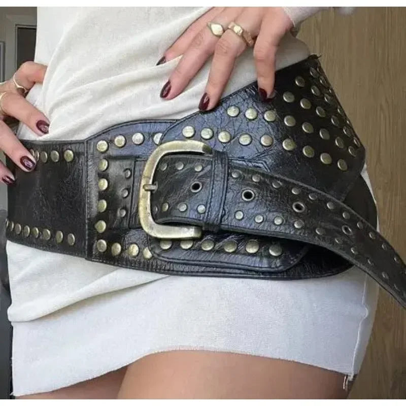 Rivet Punk Wide Belt